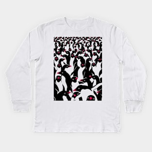 meanwhile penguins II Kids Long Sleeve T-Shirt